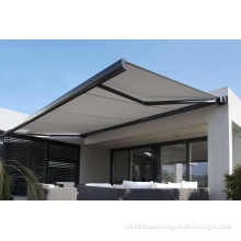 Motorized Full Cassette Retractable Awnings With LED